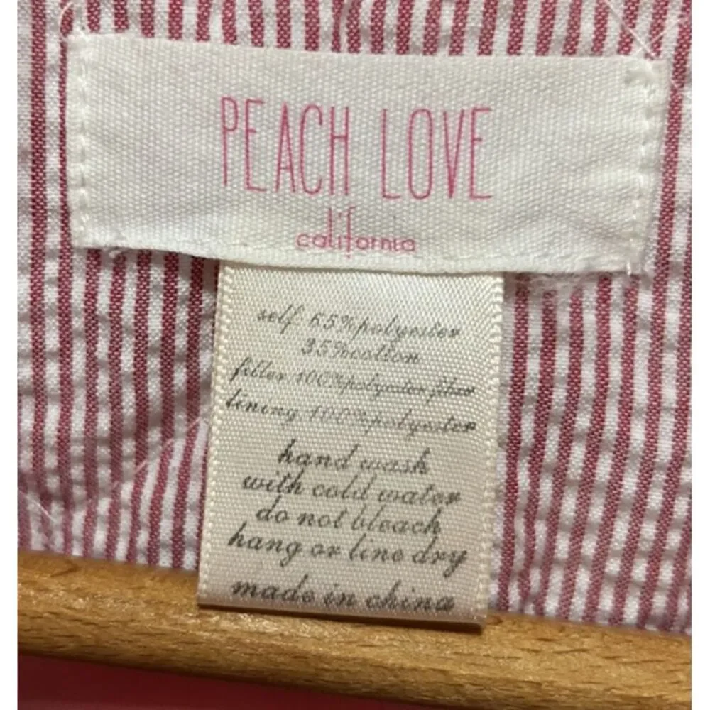 Peach Love California Blush‎ Pink Quilted Sleeveless Preppy Vest